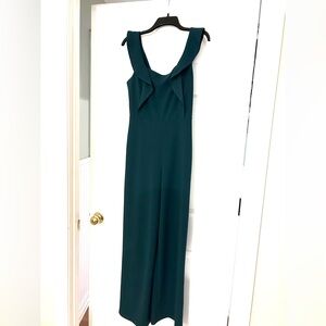 Boutique emerald green jumpsuit size small